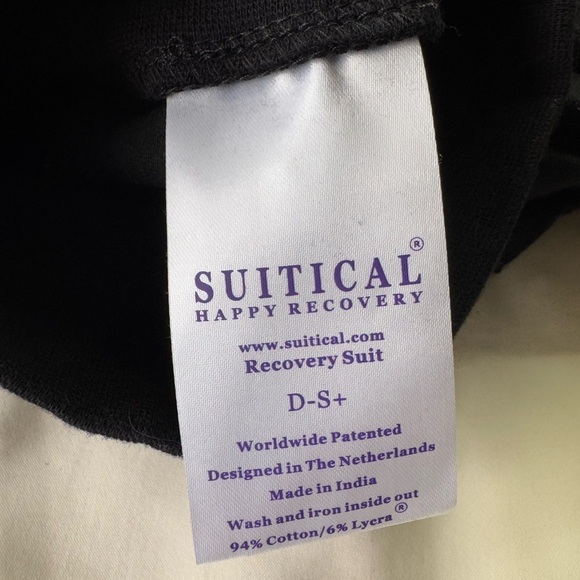 Suitical Recovery Suit Dog, Small Plus, Black - Picture 11 of 12